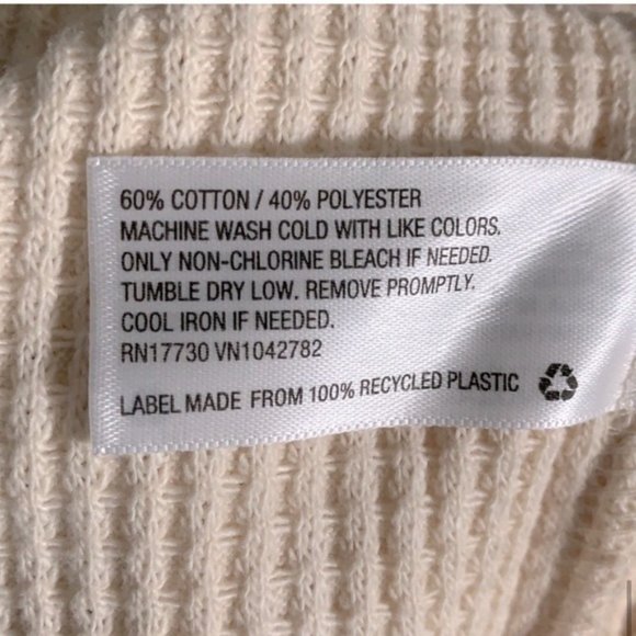 Ava & Viv Cream Thermal Long Sleeve Turtleneck Pullover Top Sz 1X - Picture 7 of 8